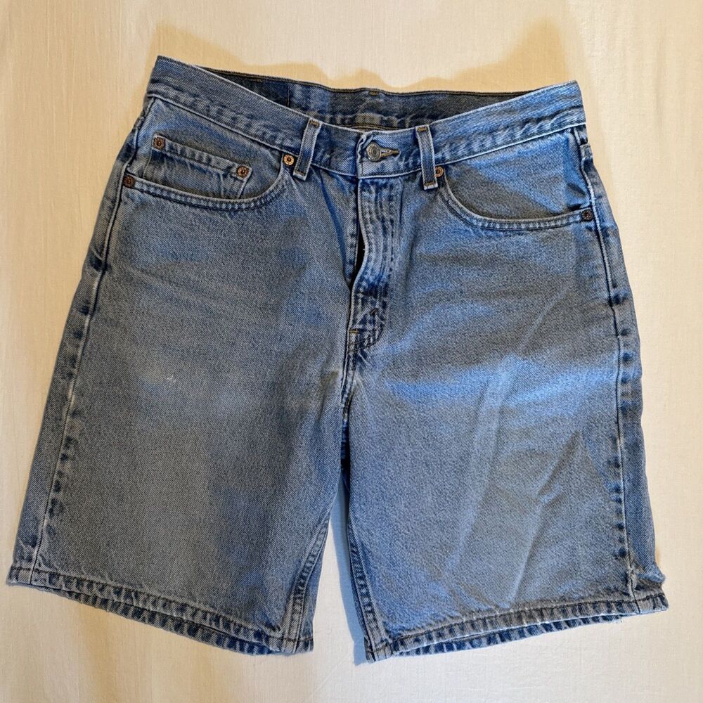 Y2K Levi's 550 Relaxed Fit Denim Shorts Jorts Men’s W32 Blue Vintage Baggy
